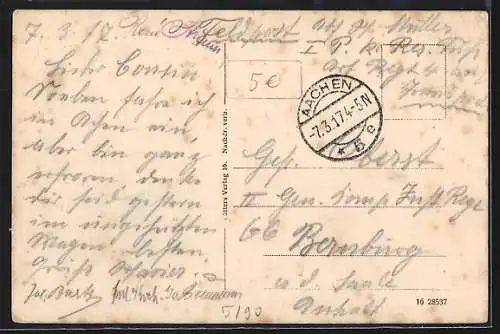 AK Stolberg im Rheinland, Teilansicht des Ortes
