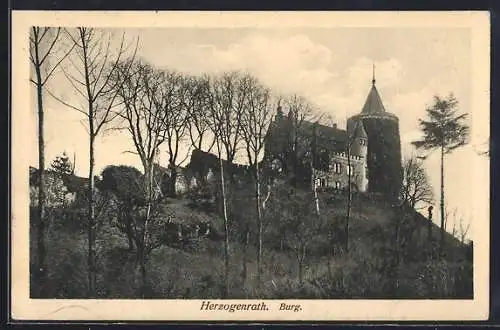 AK Herzogenrath, Blick auf die Burg