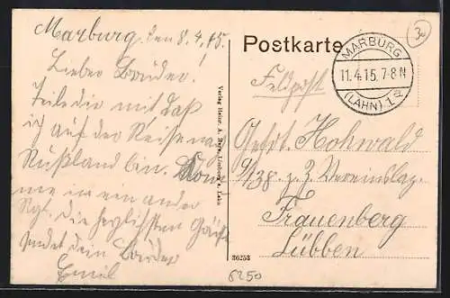 AK Limburg /Lahn, Lahnbrücke mit Dom