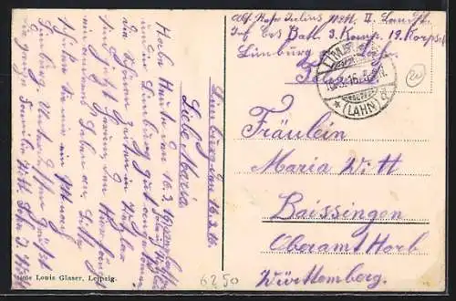 AK Limburg / Lahn, Ortsansicht mit Dom und Lahnpartie