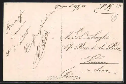 AK Gemünd /Eifel, Ortsansicht mit Berg