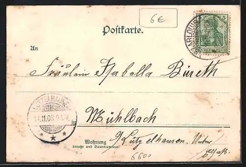 AK St. Johann-Saarbrücken, Partie an der Saar