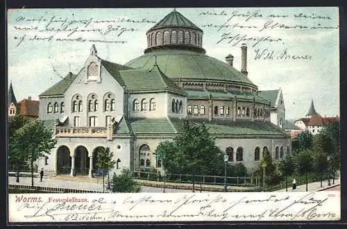 AK Worms, Blick auf das Festspielhaus