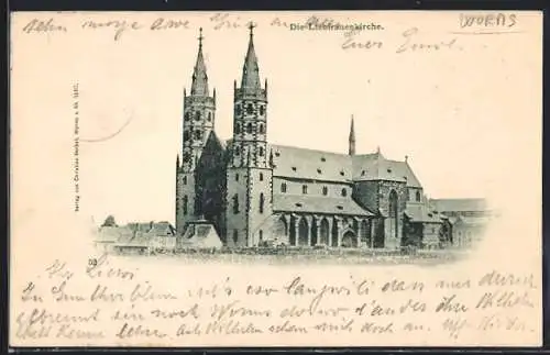 AK Worms, Blick auf die Liebfrauenkirche