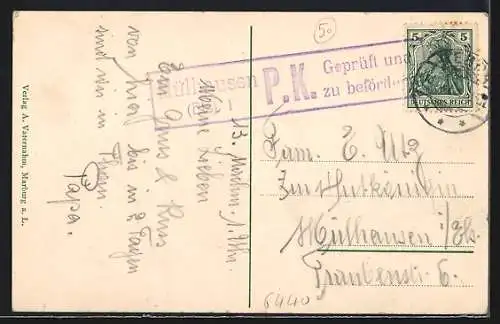AK Bebra / Hessen, Totalansicht mit Eisenbahn & Gleisanlagen