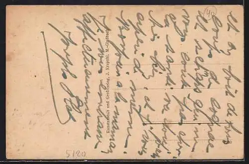 AK Herzogenrath, Wurmpartie mit Schwänen