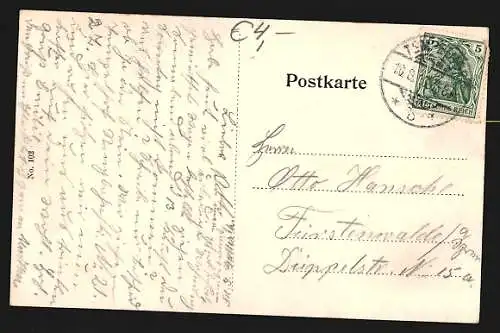 AK Tempelhof, Partie im Park