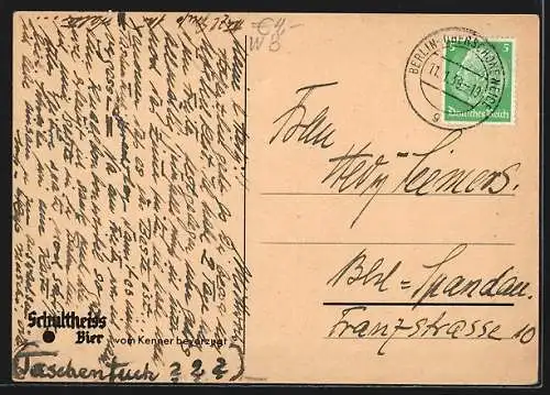 AK Berlin-Spandau, Pferde-Gruppe im Berlin-Spandauer Südpark von Bildhauer Prof. Otto Richter