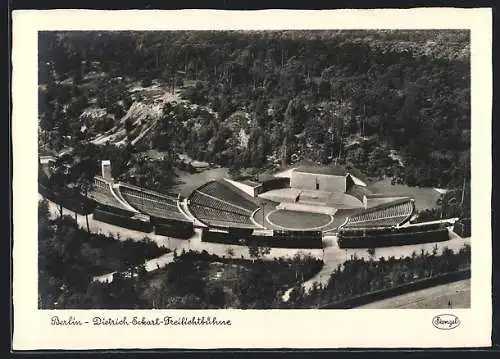 AK Berlin, Dietrich-Eckart-Freilichtbühne aus der Vogelschau