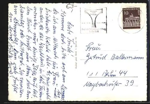 AK Berlin-Wittenau, Volkspark, Kath. Kirche St. Nikolaus, Altes Rathaus