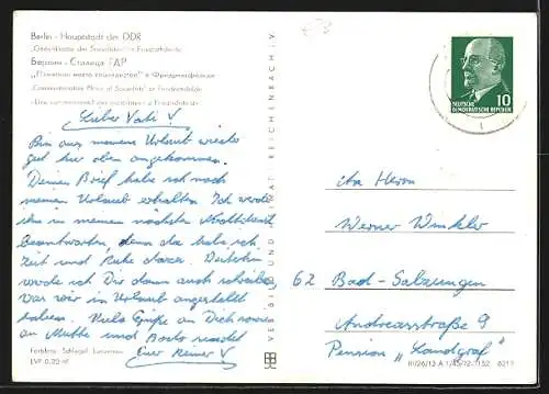AK Berlin-Friedrichsfelde, Gedenkstätte der Sozialisten mit Grünanlage