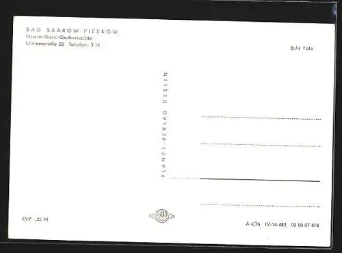 AK Bad Saarow-Pieskow, Maxim-Gorki-Gedenkstätte, Ulmenstrasse 20