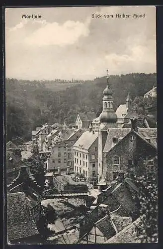 AK Montjoie, Blick vom Gasthaus Halber Mond