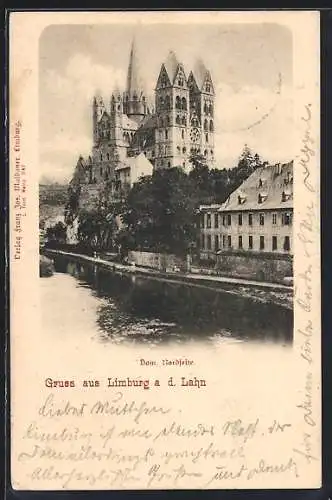 AK Limburg a. d. Lahn, Blick auf den Dom von der Nordseite