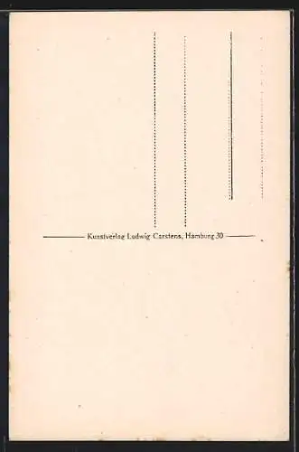 Künstler-AK Lüneburg, Blick auf die Johanniskirche