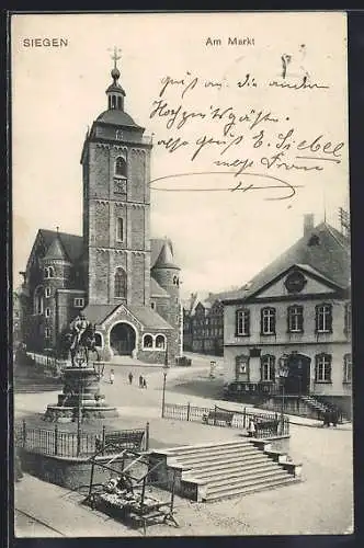 AK Siegen, Blick auf den Marktplatz