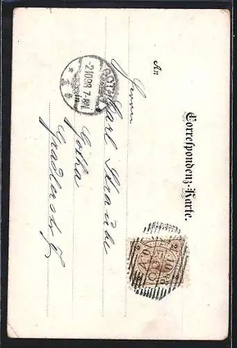 AK Arco, Ortspartie mit Festung