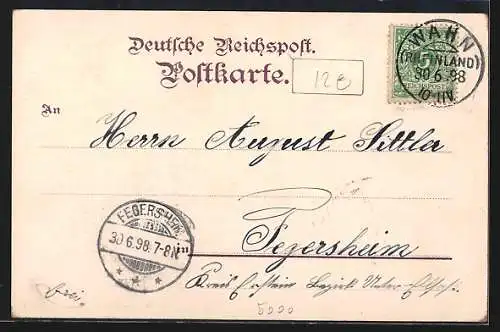 Lithographie Köln, Kaiser Wilhelm I., Moltke-Denkmal, Bismarck-Denkmal