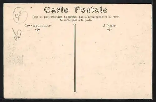 AK Paris, Inondations 1910, La Seine au Quai Anjou