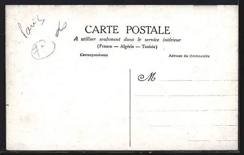 AK Paris, Inondations de janvier 1910, Rue de Lille, Sauvetage d`une femme et d`une fillette