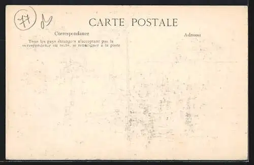 AK Lorroy, Le Pont du Loing détruit lors des inondations