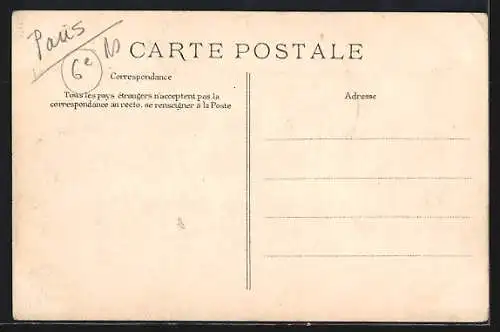 AK Paris, Construction d`une passerelle rue Saint-Benoît lors de la crue de la Seine, 30 janvier 1910