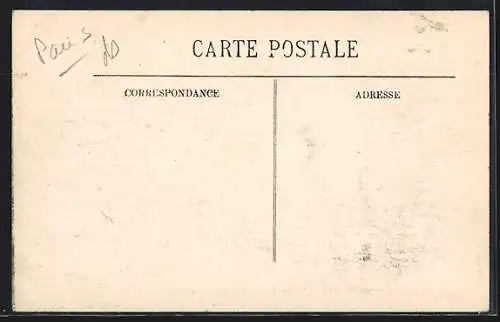 AK Paris, Inondations de janvier 1910, Pauvres gens !