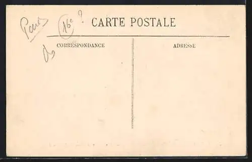 AK Paris, Déménagement pendant l`inondation de janvier 1910, Quai de Billy
