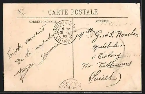 AK Paris, Inondations de 1910, Rue de l`Avre, scènes de la catastrophe de janvier