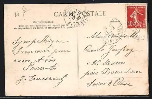 AK Port-Marly, Crue de la Seine, Vue Générale des Quais, 1er Février 1910