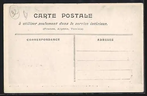 AK Gennevilliers, Rue de Paris inondée lors de la crue de janvier 1910