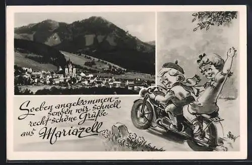 AK Mariazell, Ort im Tal