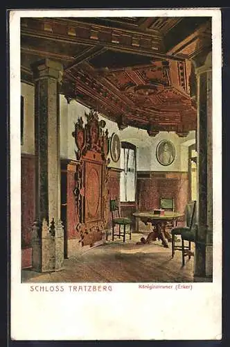 AK Stans, Schloss Tratzberg, Erker im Königszimmer