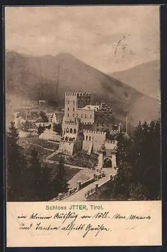 AK Itter /Tirol, Blick auf das Schloss
