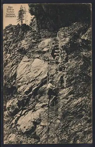 AK Rax, Leiter an der Teufelsbadstube im Höllental