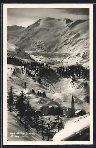 AK Obergurgl /Ötztal, Ortsansicht im Schnee