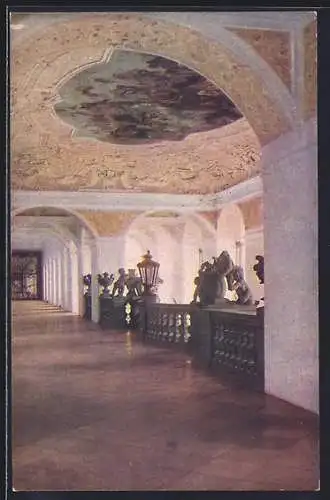 AK St. Florian /O.-Oe., Innenansicht des Stifts St. Florian