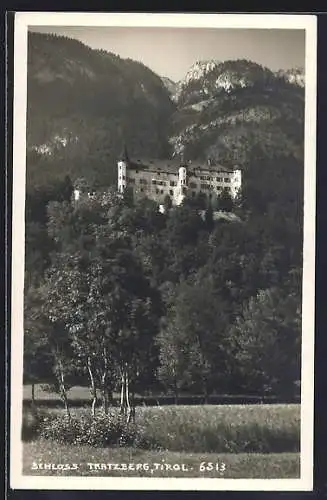 AK Stans /Tirol, Blick auf das Schloss Tratzberg