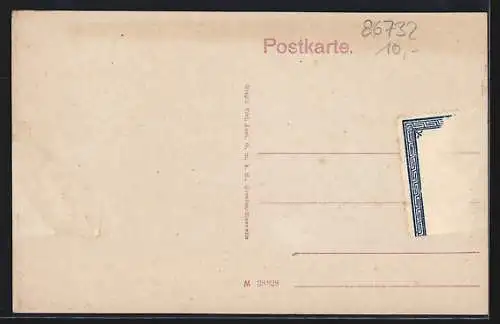 AK Oettingen, Königstrasse mit Hotel Post und Tor