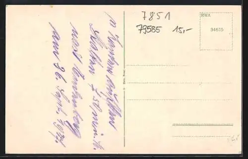 AK Endenburg, Gasthaus zum Pflug, Gesamtansicht des Ortes