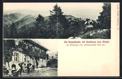 AK Nessellachen, Gasthaus zum Rössle, Totalansicht