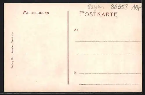 AK Monheim / Bayern, Unterer Markt mit Geschäft und Restaurant