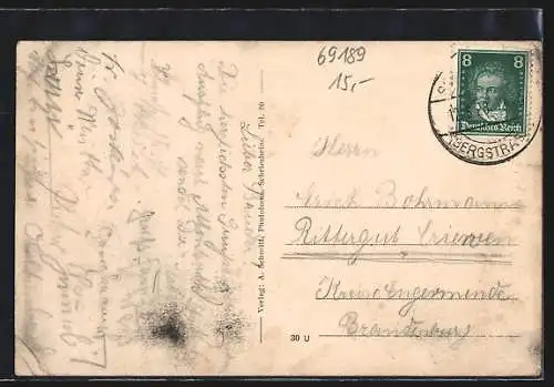 AK Altenbach / Schriesheim, Gasthaus zum Adler, Bes. Adam Fitzer, Totalansicht