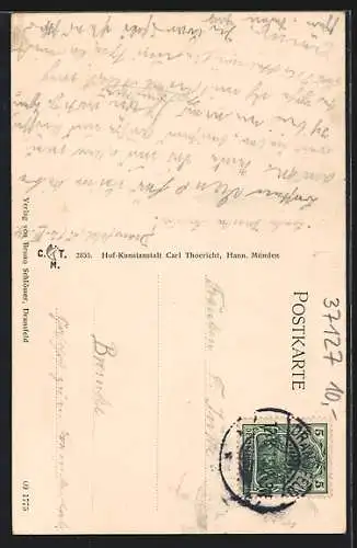 AK Dransfeld, 200 jährige Pappeln am Göttinger Tor