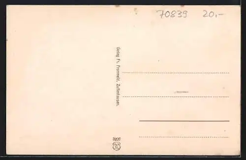 AK Gerlingen / Württ., Gasthaus und Metzgerei v. Ernst Bengel, Totalansicht