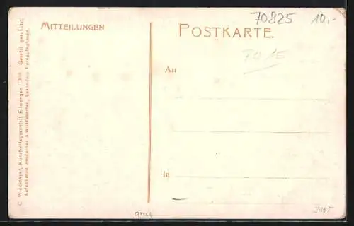 AK Korntal, Gasthaus, Saalplatz, Gemeindehandlung