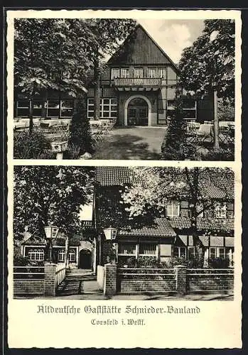 AK Coesfeld i. Westf., Altdeutsches Gasthaus Schnieder-Bauland
