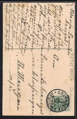 AK Oberndorf a. N., Talstrasse mit Gasthaus zum goldnen Adler v. Franz Straub, Ortspartie