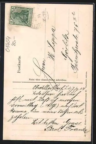 AK Ullersdorf / Grottau, Restaurant Wilhelmshöhe, Gasthäuser zur Stadt Berlin, zum Kaiser v. Österreich