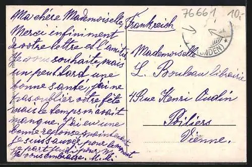 AK Philippsburg / Baden, Partie an der Söternstrasse